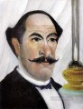 Autorretrato del artista con una lámpara Henri Rousseau Postimpresionismo Primitivismo ingenuo